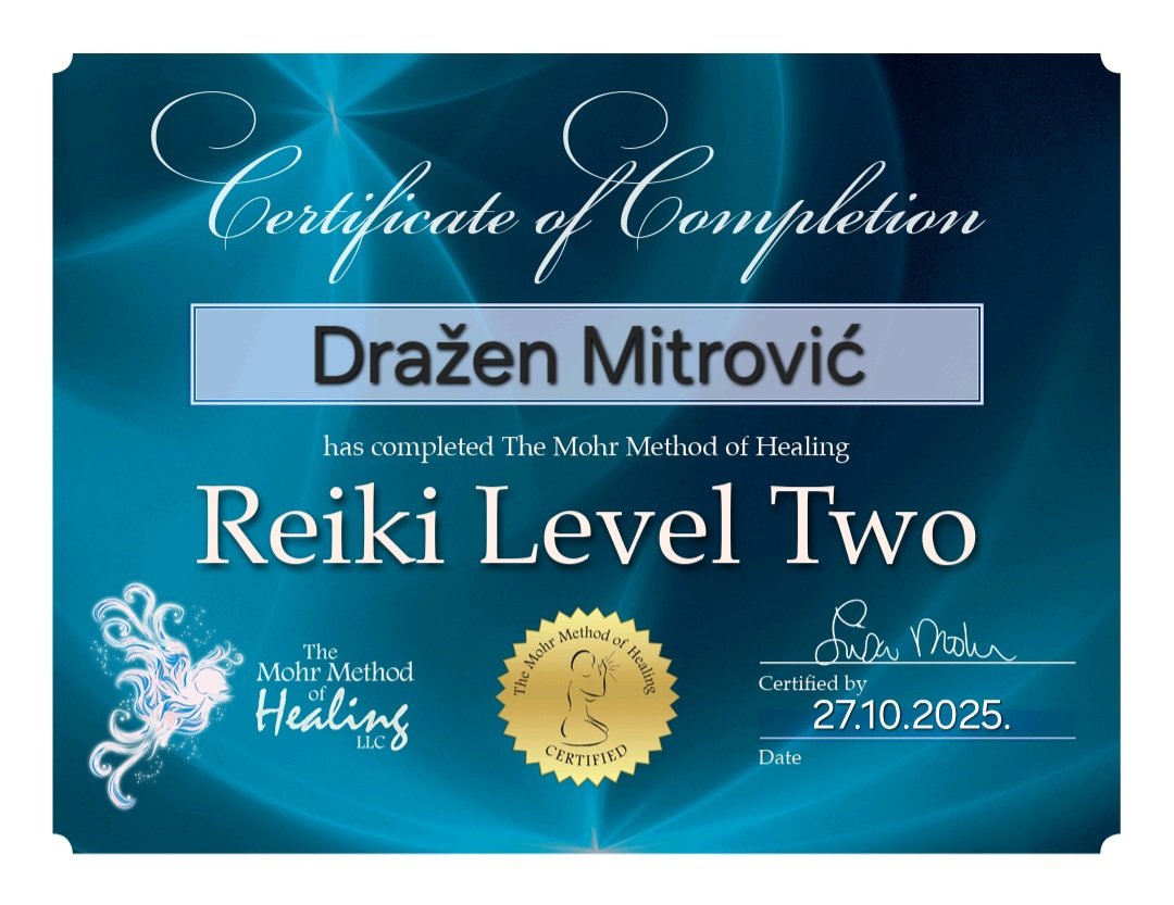 Reiki certificate 2