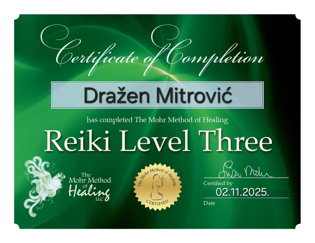 Reiki certificate 3